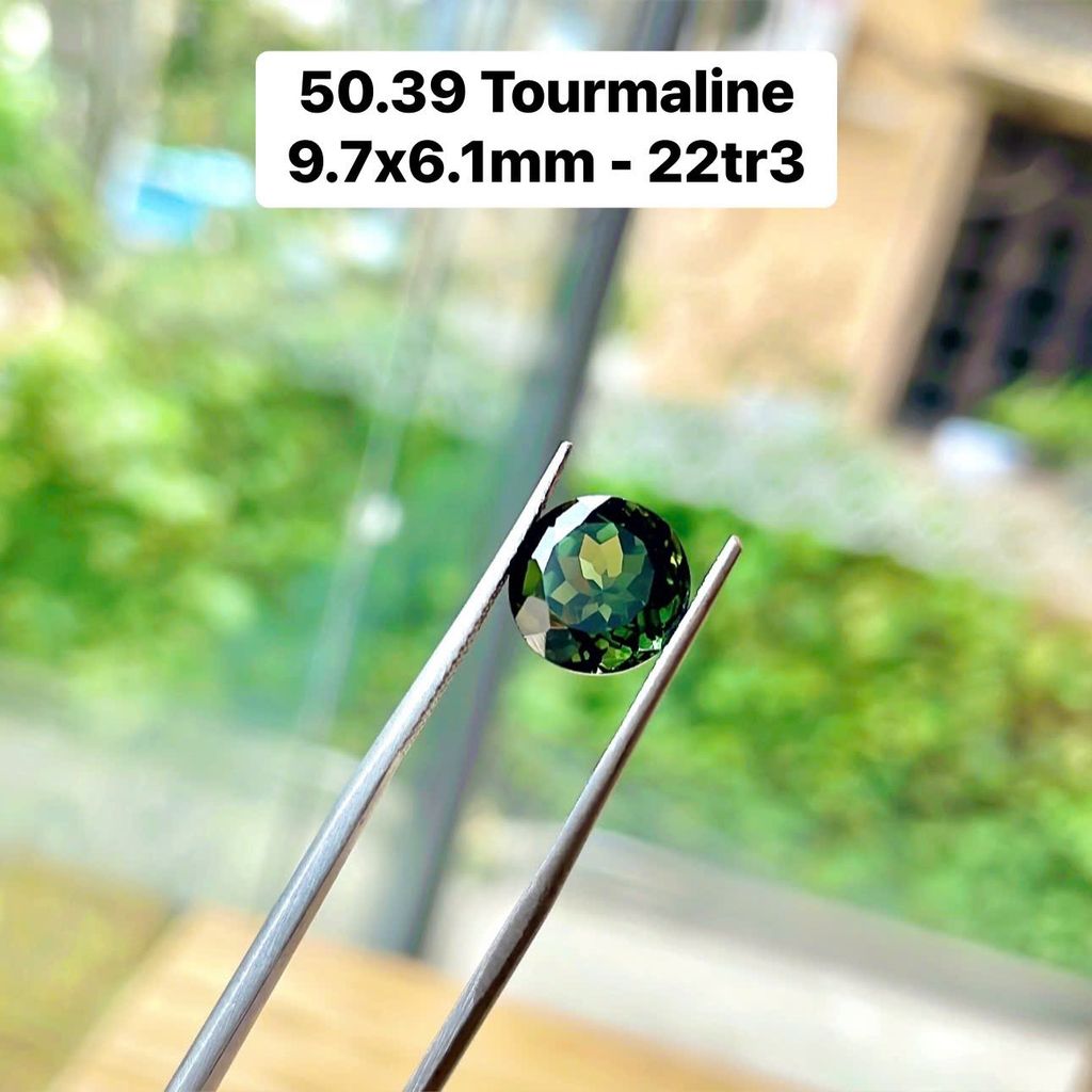 Green Tourmaline 9.7x6.1mm 50.39
