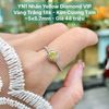 Nhẫn Yellow Diamond VIP  VT 18k - Kim Cương Tấm  ~5x5.7mm YN1