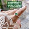 Nhẫn Ngọc Phỉ Thúy Thủy Tinh - Đế Vương Lục VT 14K - Moissanite ~5,4x5,4mm 129.38