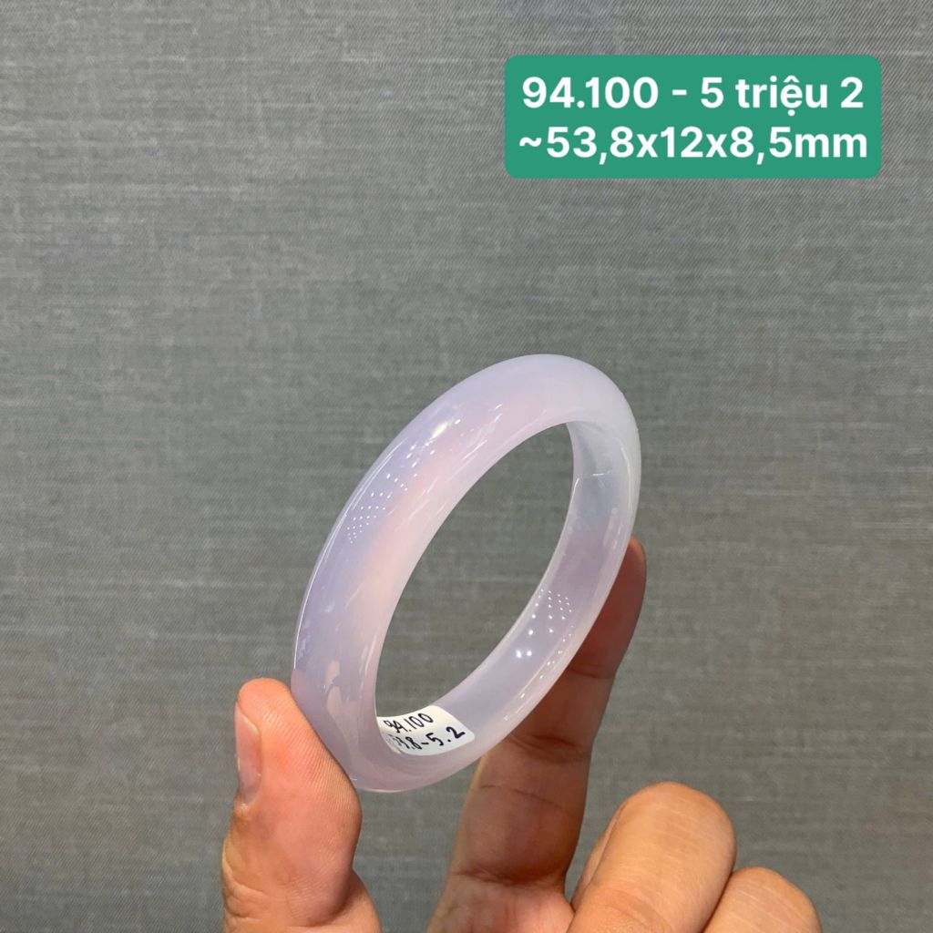 Vòng ngọc tuỷ Chalcedony tử la lan ~53,5x12x8,5m 94.100