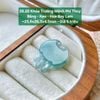Khoá Trường Mệnh Phỉ Thuý Băng - Keo - Hoa Bay Lam ~25.6x26.3x4.5mm - 38.28