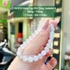 14.913 Vòng Tay Phỉ Thúy Jadeite A Băng - Trắng ~7,1mm