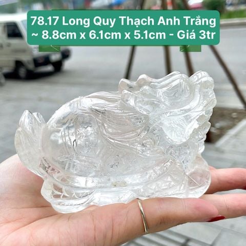 Long Quy Thạch Anh Trắng ~8.8x6.1x5.1cm 78.17