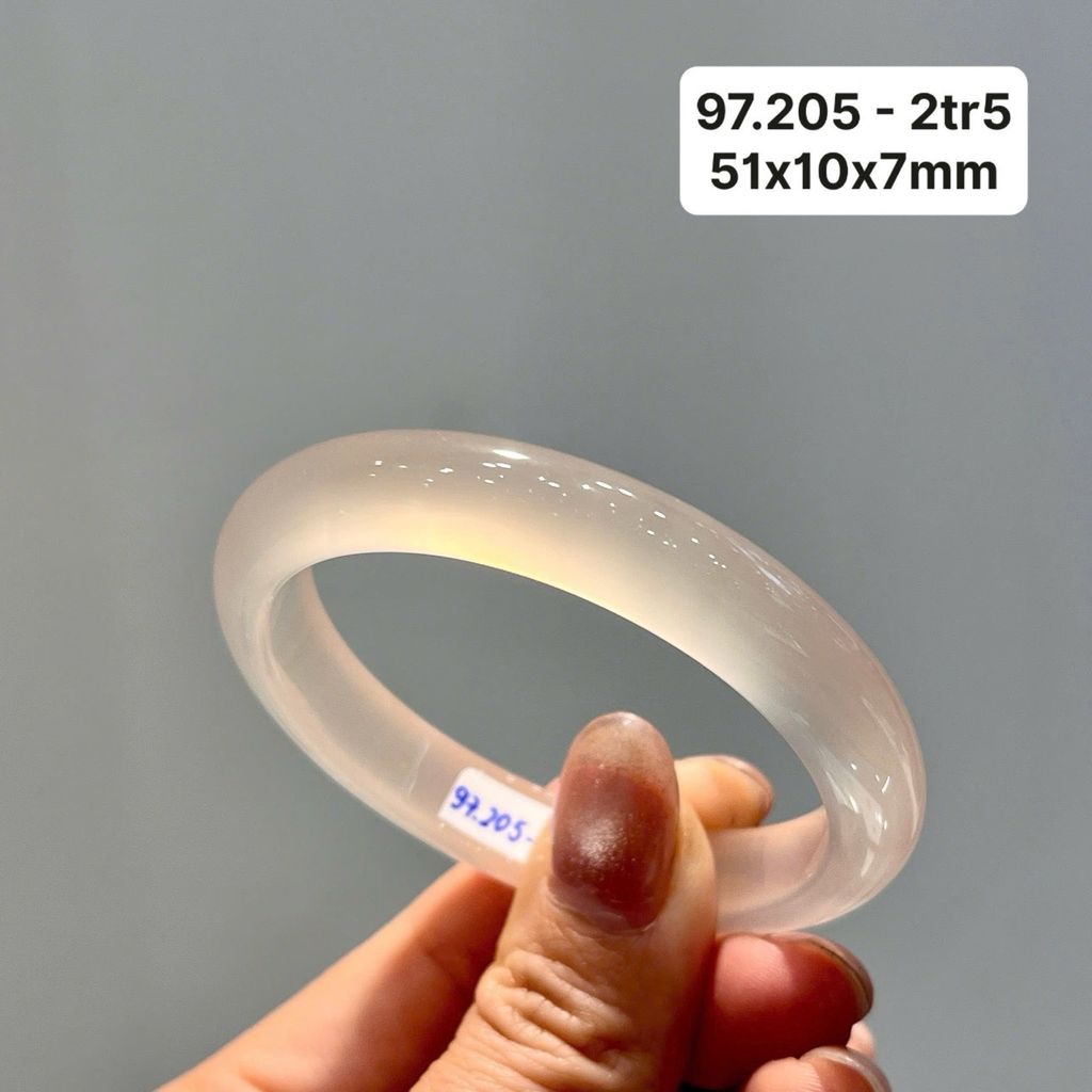 Vòng Hẹ  Ngọc Tuỷ Chalcedony Bạch Nguyệt Quang 97.205