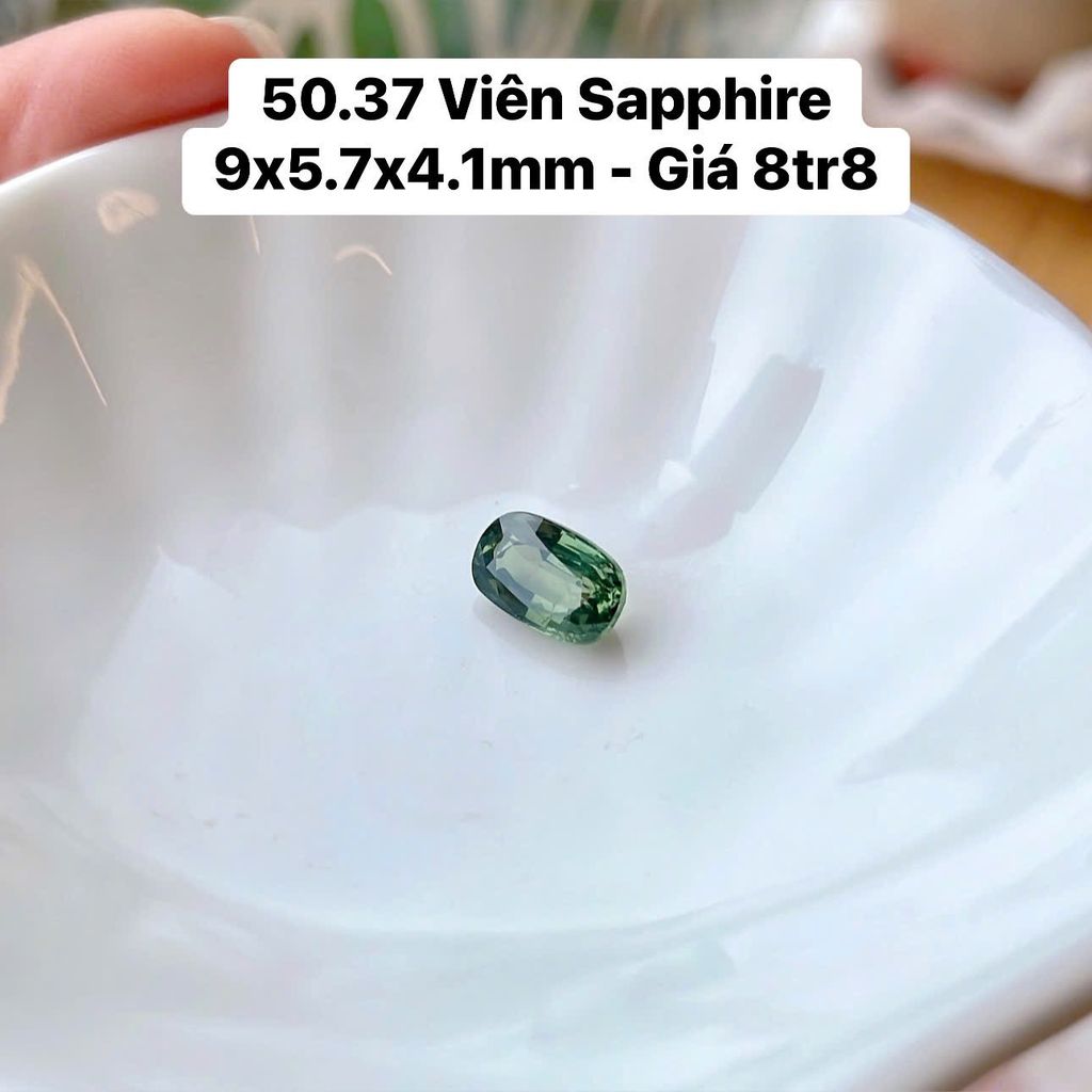 Viên Sapphire  9x5.7x4.1mm 50.37
