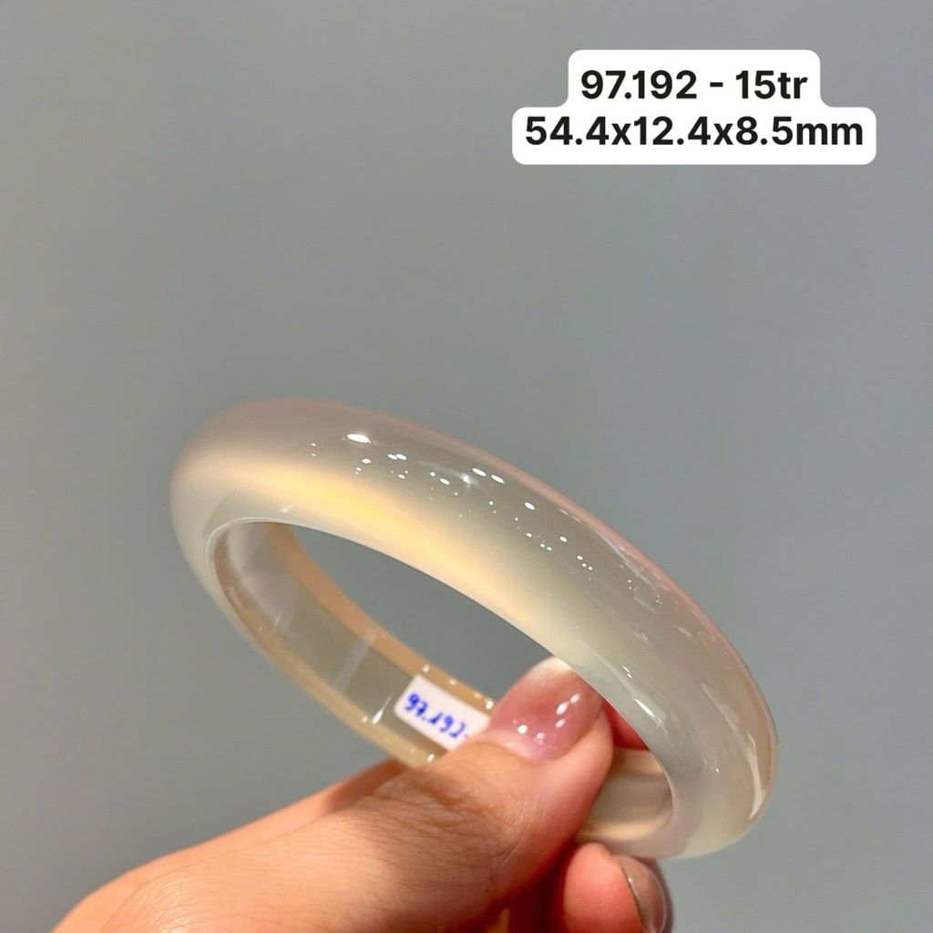 Vòng Hẹ  Ngọc Tuỷ Chalcedony Bạch Nguyệt Quang 97.192