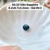 Viên Sapphire 8.2x6.7x3.2mm 50.32