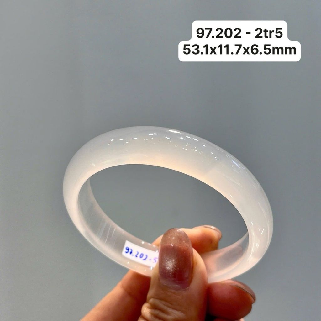 Vòng Hẹ  Ngọc Tuỷ Chalcedony Bạch Nguyệt Quang 97.202