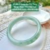 Vòng đũa Phỉ Thúy Jadeite A Băng - Keo - Hoa Bay Lục ~53x9,5x9,1mm 21.86.2