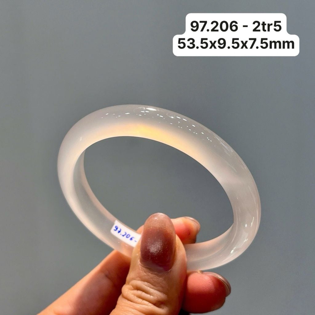 Vòng Hẹ  Ngọc Tuỷ Chalcedony Bạch Nguyệt Quang 97.206