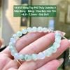 14.912 Vòng Tay Phỉ Thuý Jadeite A - Nếp Băng - Băng - Hoa Bay Mix Tím ~6,8 - 7,2mm