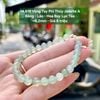 14.919 Vòng Tay Phỉ Thuý Jadeite A - Băng - Lão - Hoa Bay Lục Táo ~6,2mm