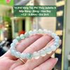 14.914 Vòng Tay Phỉ Thuý Jadeite A - Nếp Băng - Băng - Hoa Bay ~7,2 - 8,6mm