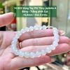 14.923 Vòng Tay Phỉ Thuý Jadeite A - Băng - Trắng Phớt Lục ~6,8mm