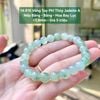 14.915 Vòng Tay Phỉ Thuý Jadeite A - Nếp Băng - Băng - Hoa Bay Lục ~7,8mm