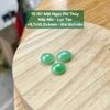 Mặt Ngọc Phí Thúy Nếp Mịn - Lục Táo ~9,7x10,2x4mm 15.181