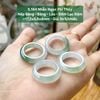 Nhẫn Ngọc Phỉ Thúy Nếp Băng - Băng - Lão - Đốm Lục Đậm ~17,2x5,6x4mm 5.184