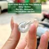 10.421 Khấu Bình An  Phỉ Thuý Jadeite A - Băng -  Gà Đen - Bạc 925 - Moissanite ~ 19,2x3,8mm