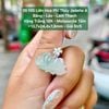 39.105 Liên Hoa Phỉ Thuý Jadeite A Băng - Lão - Hoa Bay Lam - VT18K - Moissanite ~ 13,7x24,4x7,8mm