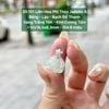 39.101 Liên Hoa Phỉ Thuý Jadeite A - Băng - Lão -  Bạch Đế Thanh  ~ VT18K - KC Tấm ~12x16,5x6,3mm