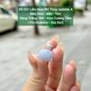 39.102 Liên Hoa Phỉ Thuý Jadeite A - Nếp Hoá - Mịn - Tím ~ VT18K - KC tấm ~ 11x15x8mm