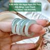 Nhẫn Yên Ngựa Ngọc Phỉ Thuý Nếp Băng Lam Thanh ~17,5mm 5.86