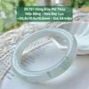 Vòng Đũa Phỉ Thuý Nếp Băng Hoa Bay Lục ~55,9x10,6x10,6mm 26.151