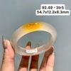 Vòng Hẹ Mã Não Chalcedony Đốm Đỏ Cam Ni 54.7mm 92.49