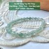 Vòng Tay Phỉ Thúy Jadeite A Cao Băng - Thủy Tinh - Hoa Bay Lam ~5,4-7,7mm 14.178