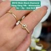 Nhẫn Black Diamond VV 14k - Moissanite Sz ~ 3ly BN18