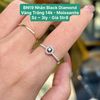 Nhẫn Black Diamond VT 14k - Moissanite Sz ~ 3ly BN19