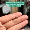 Khuyên Black Diamond VV14 Moissanite Sz ~ 3ly BK5