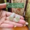 Liên Hoa Phỉ Thúy Jadeite A Băng Lão - Lam Hoàng Phỉ ~16,5x25x5,8mm 39.85