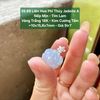 39.89 Liên Hoa Phỉ Thúy Jadeite A Nếp Mịn - Tím Lam VT 18K - KC Tấm ~10x15,8x7mm