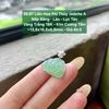 39.87 Liên Hoa Phỉ Thúy Jadeite A Nếp Băng Lão Lục Táo - VT18K - KC Tấm ~13,8x18,8x6,8mm