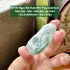 37.110 Ngọc Bội Hươu Phỉ Thúy Jadeite A Nếp Hóa - Mịn - Hoa Bay Lục Đậm ~22,5x48x6mm