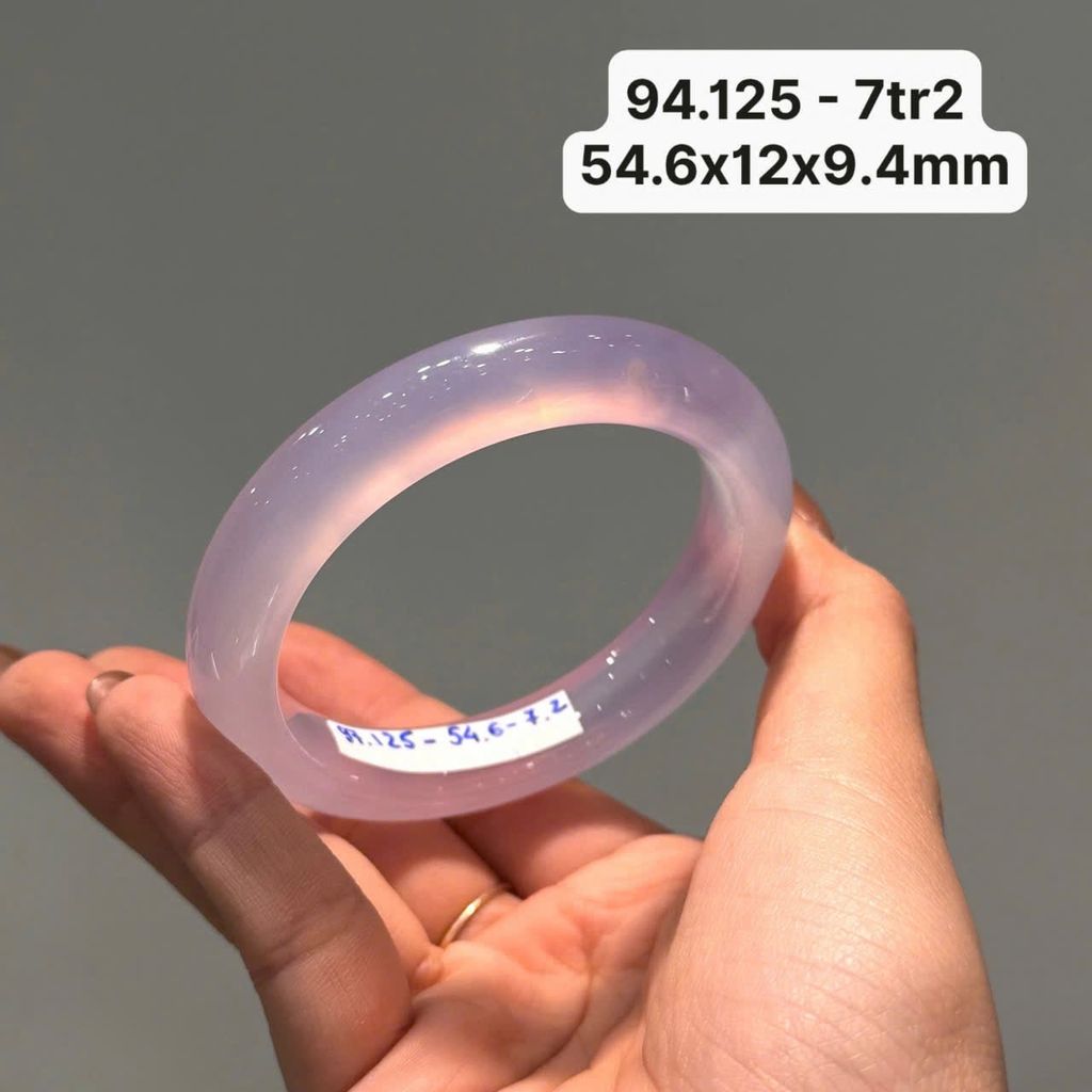 Vòng Ngọc Tuỷ Chalcedony Tử La Lan ~ 54,6x12x9,4mm 94.125