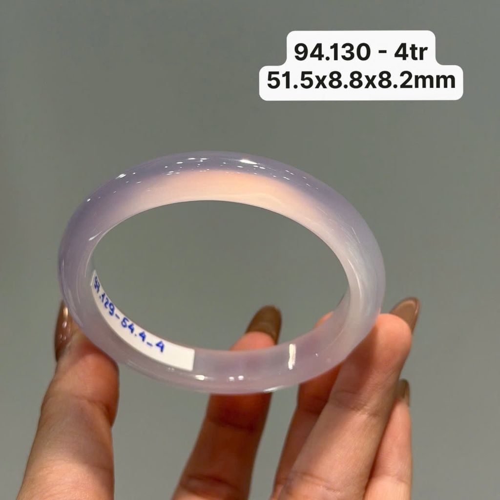 Vòng Ngọc Tuỷ Chalcedony Tử La Lan ~ 51,5x8x8,2mm 94.130