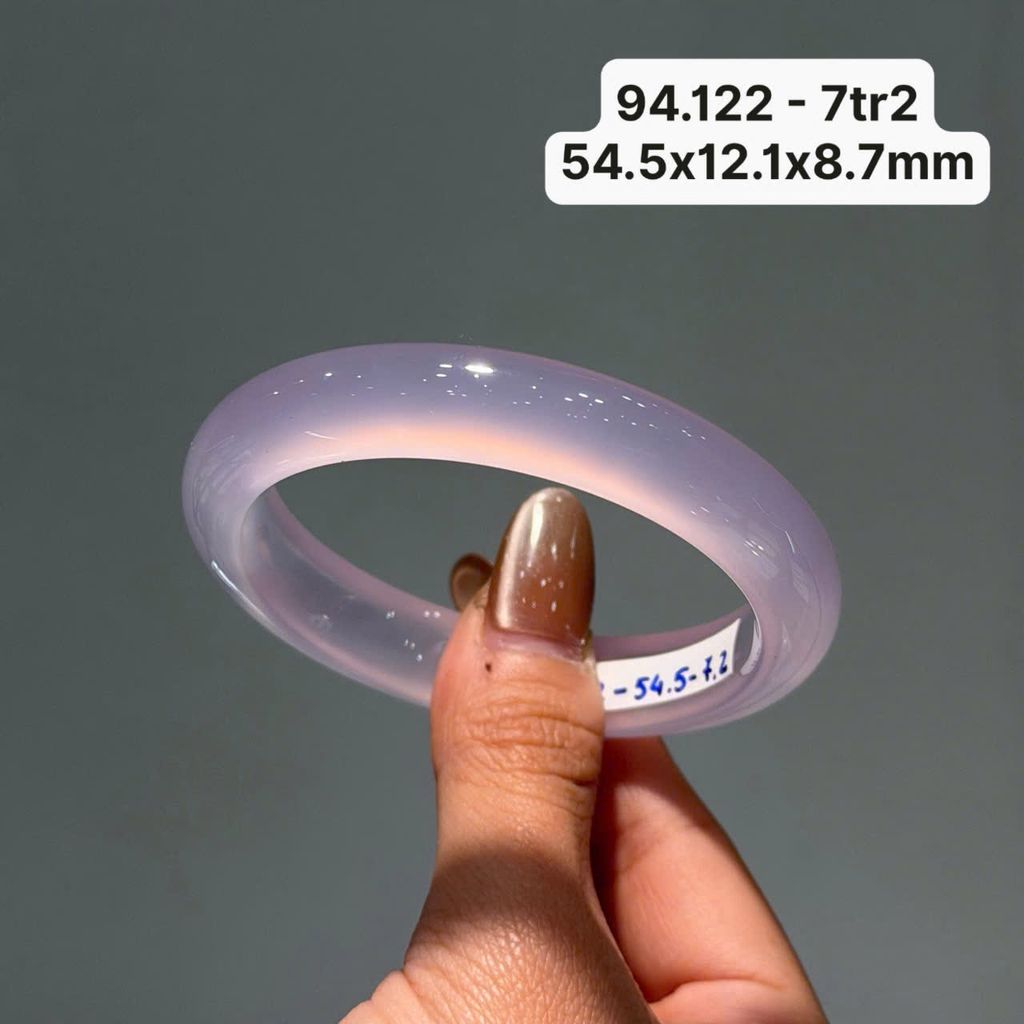 Vòng Ngọc Tuỷ Chalcedony Tử La Lan ~ 54,5x12,1x8,7mm 94.122