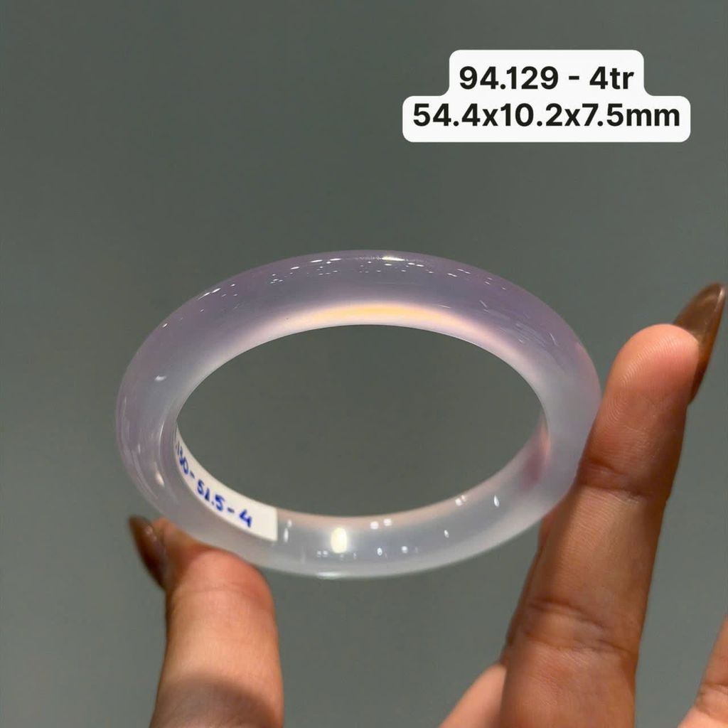 Vòng Ngọc Tuỷ Chalcedony Tử La Lan ~ 54,4x10,2x7,5mm 94.129