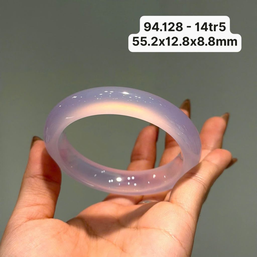 Vòng Ngọc Tuỷ Chalcedony Tử La Lan ~ 55,2x12,8x8,8mm 94.128