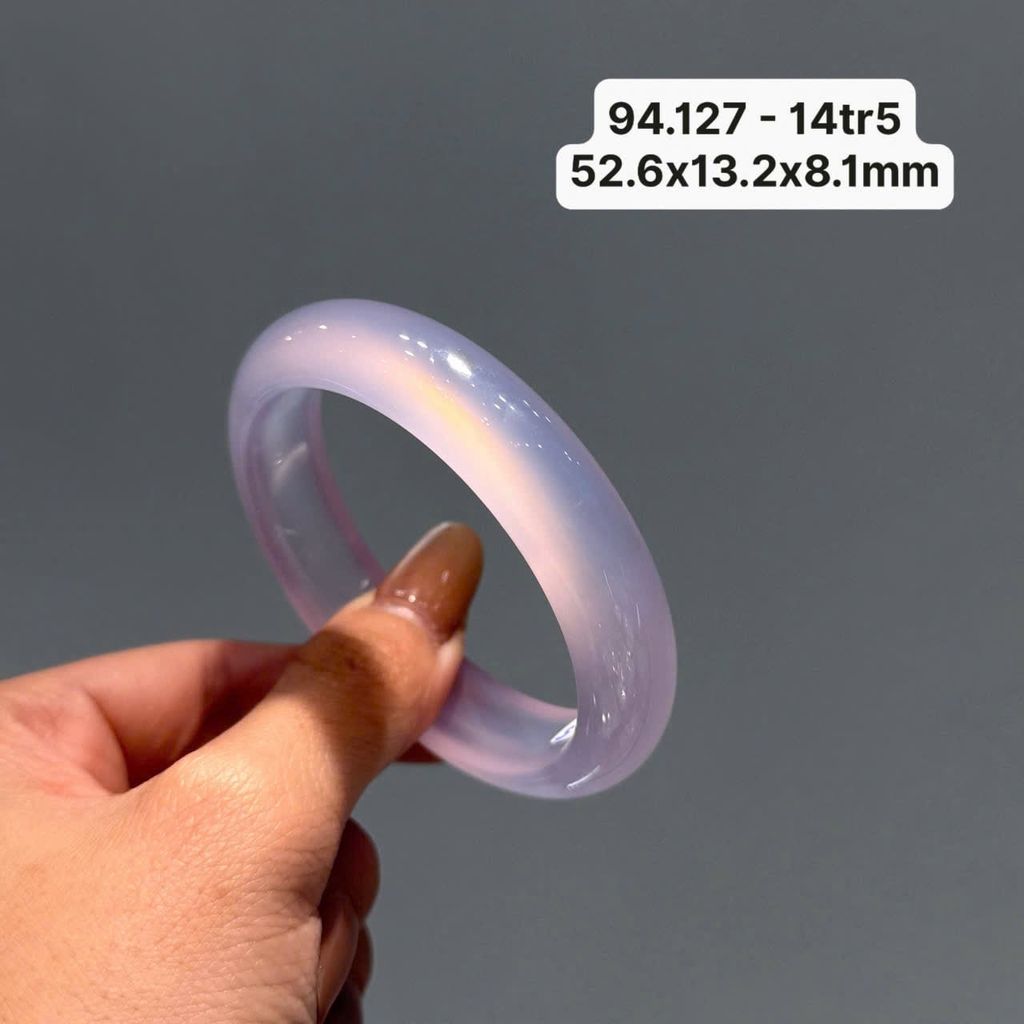 Vòng Ngọc Tuỷ Chalcedony Tử La Lan ~ 53,6x13,2x8,1mm 94.127