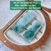 Vô Sự Bài Phỉ Thúy Jadeite A Nếp Hoa Bay Lục Đậm ~15,8x37,7x5,2mm 69.34.1