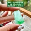 Vô Sự Bài Phỉ Thúy Jadeite A Nếp - Đốm Xanh Cay ~20,5x35x4,5mm 69.24.1