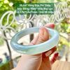 Vòng Đũa Phỉ Thúy Jadeite A Nếp Băng - Keo - Hoa Bay Lục ~53,7x11,4x11mm 25.64*