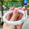 Vòng Đũa Phỉ Thúy Jadeite Nếp Hóa Hoa Bay Lý Ngò ~55mm 26.102
