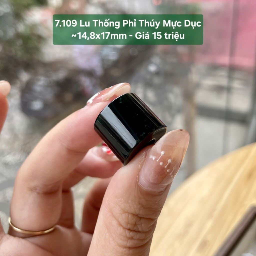 Lu Thống Phỉ Thúy Mực Dục ~14,8x17mm 7.109