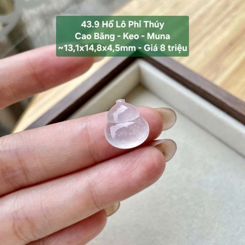 Hồ Lô Phỉ Thúy Cao Băng - Keo - Muna ~13,1x14,8x4,5mm 43.9