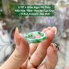 Nhẫn Ngọc Phỉ Thúy Nếp Hóa Keo Hoa Bay Lục Cay ~17,5x4,5x4mm 5.127.4