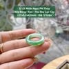 Nhẫn Ngọc Phỉ Thúy Nếp Băng - Keo - Hoa Bay Lục Cay ~17x5,2x4,5mm 5.125